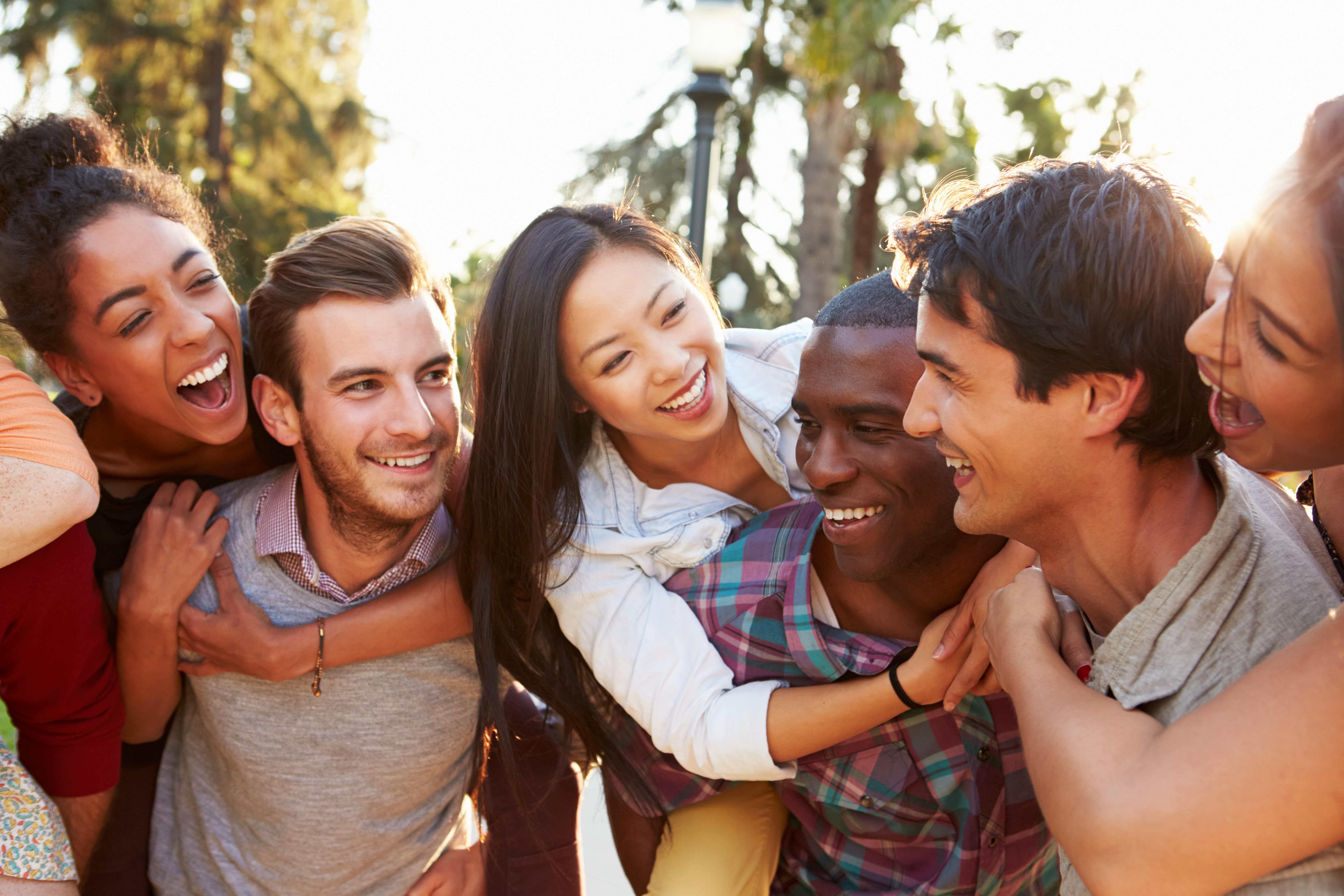 Group Of Happy Couples