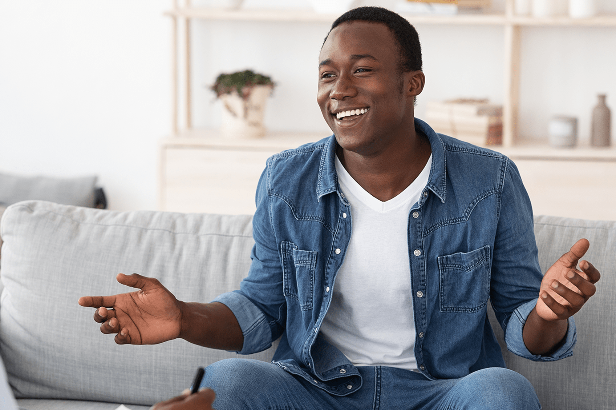 Young Man Having A Consultation